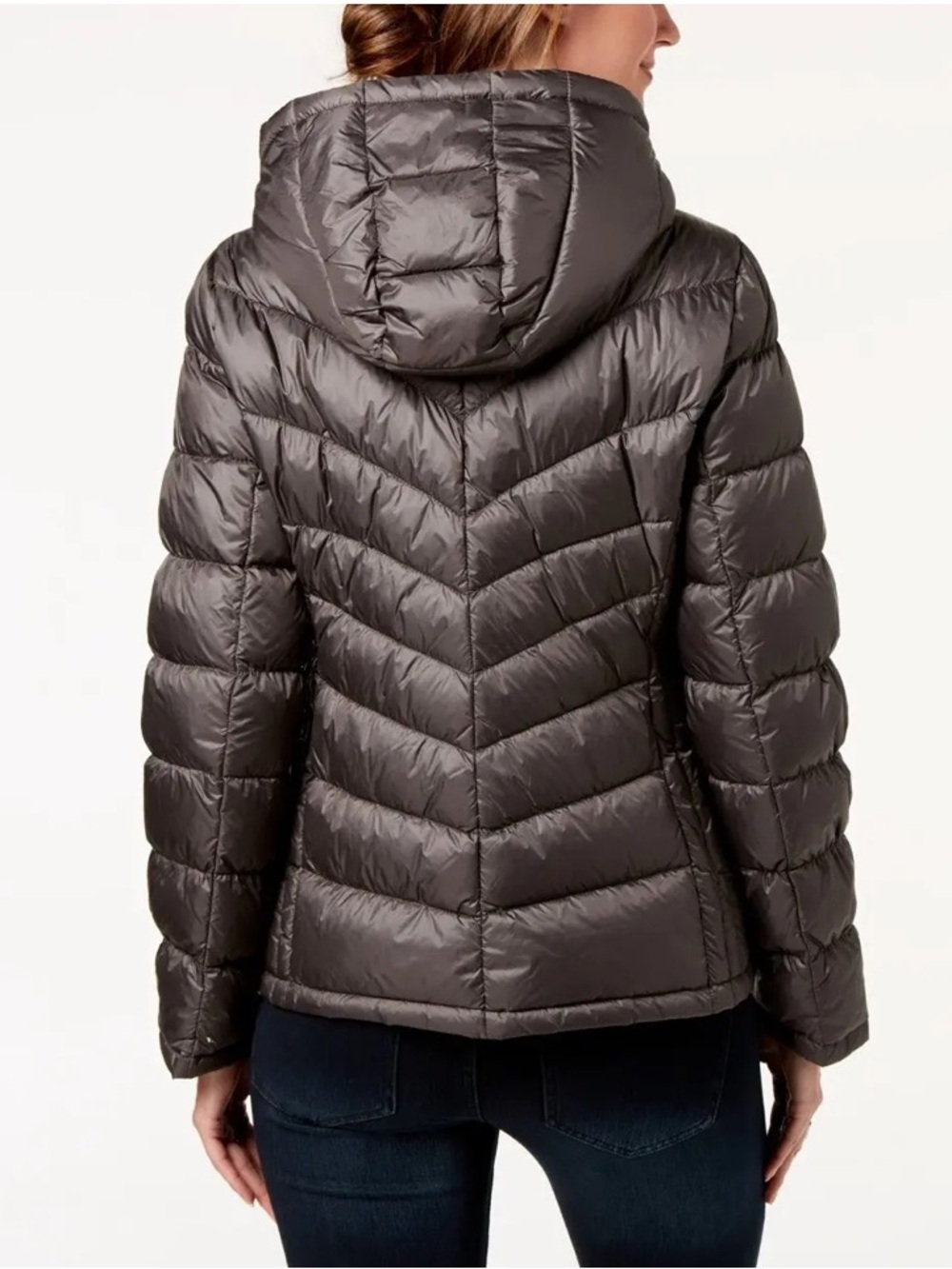 Calvin Klein Women's Black Quilted Packable Puffer Coat